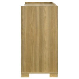 Hyland 6-drawer Dresser with Mirror Natural