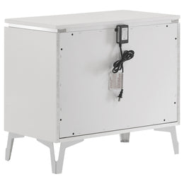 Cassia LED Bedroom Set White High Gloss