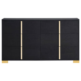 Marceline 6-drawer Dresser Black