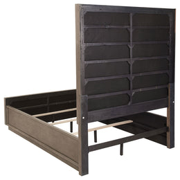 Durango 77-inch California King Panel Bed Smoked Peppercorn