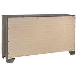 Wright  California King Bedroom Set Brown Oak