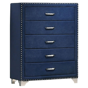 Melody 5-drawer Bedroom Chest Grey
