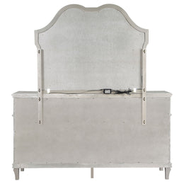 Evangeline 9-drawer Dresser Silver Oak