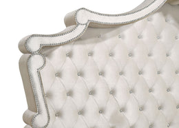 Antonella Upholstered Panel Bed Ivory