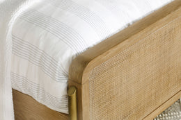 Arini RattanPanel Bed Sand Wash and Natural