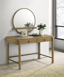 Arini  Makeup Vanity Table and Mirror Set Black