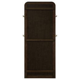 Arini Cane Weave  Length Standing Floor Mirror Black