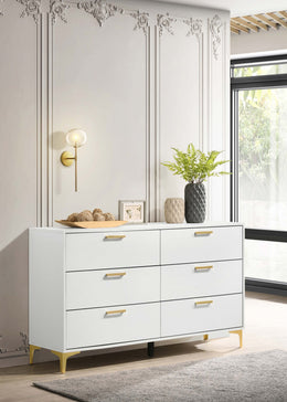 Kendall 6-drawer Dresser Black