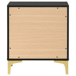 Kendall 2-drawer Nightstand Black