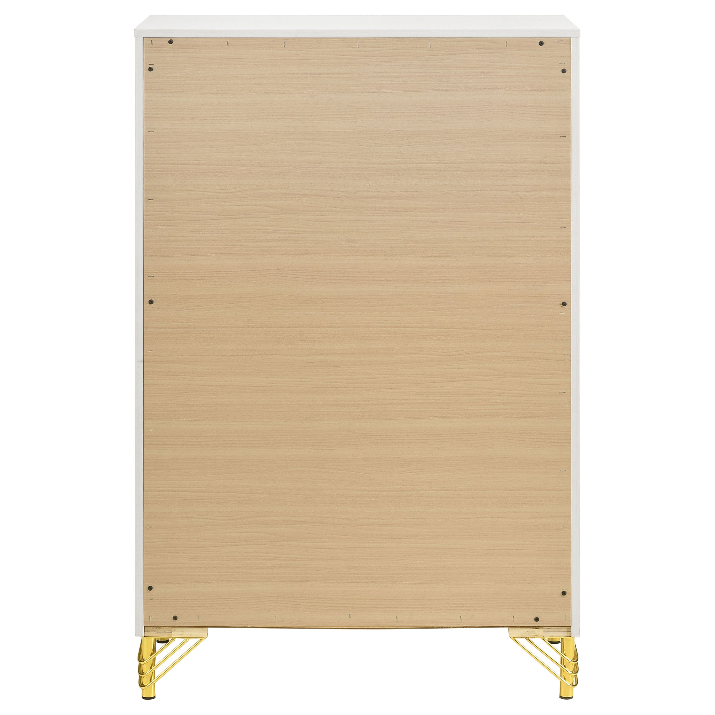 Lucia 5-drawer Bedroom Chest of Drawers Black