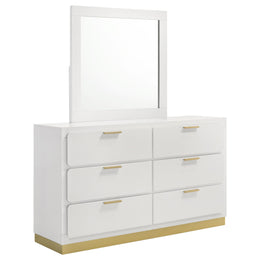 Caraway 6-drawer Dresser Black