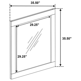 Carlton Dresser Mirror Cappuccino