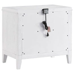 Marielle  Cal King Bedroom Set Distressed White