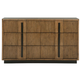 Terrace 6-drawer Dresser and Mirror Ash Brown