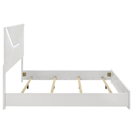 Hyland  Panel Bed LED Headboard Natural