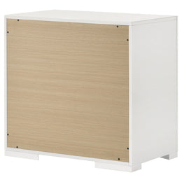 Ives 2-drawer Nightstand Bedside Table Grey High Gloss