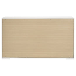 Ives 6-drawer Dresser and Mirror Grey High Gloss