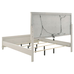 Olivia  California King Bedroom Set Pearl White