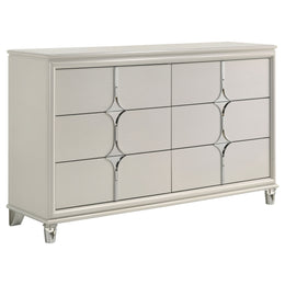 Olivia  California King Bedroom Set Pearl White