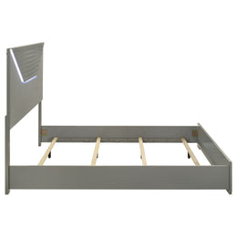 Hyland  Panel Bed LED Headboard Natural