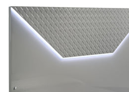 Hyland  Panel Bed LED Headboard Natural