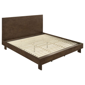 Glenwood 48-inch  Platform Panel Bed Warm Brown