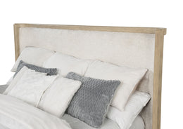 Kailani 49-inch California King Wingback Bed Beige Oak