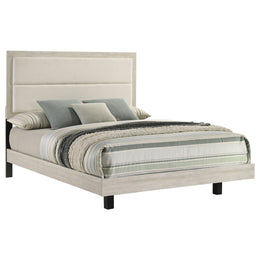 Trenton 54-inch Wood  Panel Bed Rustic Cream