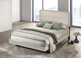 Trenton 54-inch Wood  Panel Bed Rustic Cream