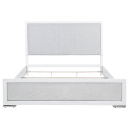 Gracemont 57-inch  Panel Bed Grey and White