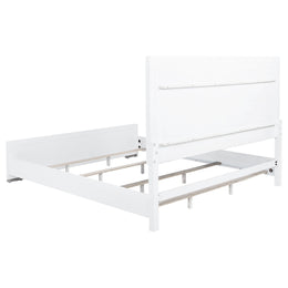 Gracemont 57-inch  Panel Bed Grey and White