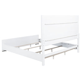 Gracemont 57-inch  Panel Bed Grey and White
