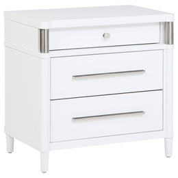 Gracemont 3-drawer Bedroom Nightstand Bedside Table White
