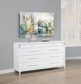 Gracemont 8-drawer Bedroom Dresser Cabinet White
