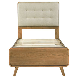 Robyn Wood California King Platform Bed Dark Walnut