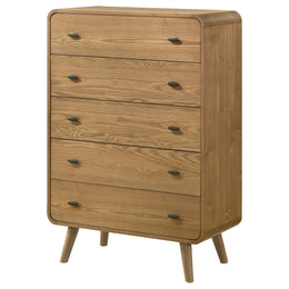 Robyn 5-drawer Bedroom Chest of Drawers Dark Walnut