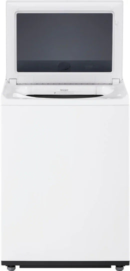 Package - LG - 5.0 Cu. Ft. High-Efficiency Smart Top Load Washer with Easy Unload and 7.3 Cu. Ft. Smart Electric Dryer with Sensor Dry - Alpine White