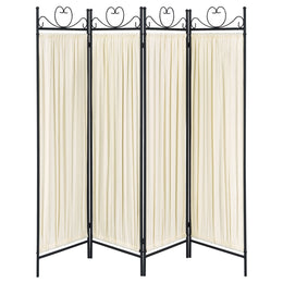 Dove 4-Panel Room Divider Folding Shoji Screen Beige