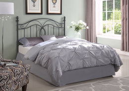 Ellis Metal  Open Frame Headboard Dark Bronze