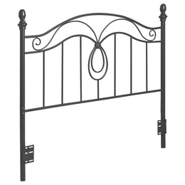 Ellis Metal  Open Frame Headboard Dark Bronze