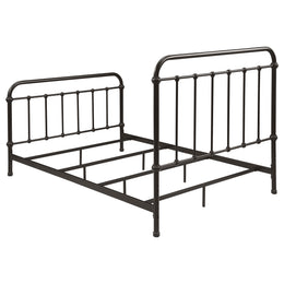Livingston Metal California King Open Frame Bed Dark Bronze