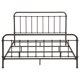 Livingston Metal California King Open Frame Bed Dark Bronze