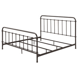 Livingston Metal California King Open Frame Bed Dark Bronze
