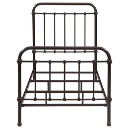 Livingston Metal California King Open Frame Bed Dark Bronze