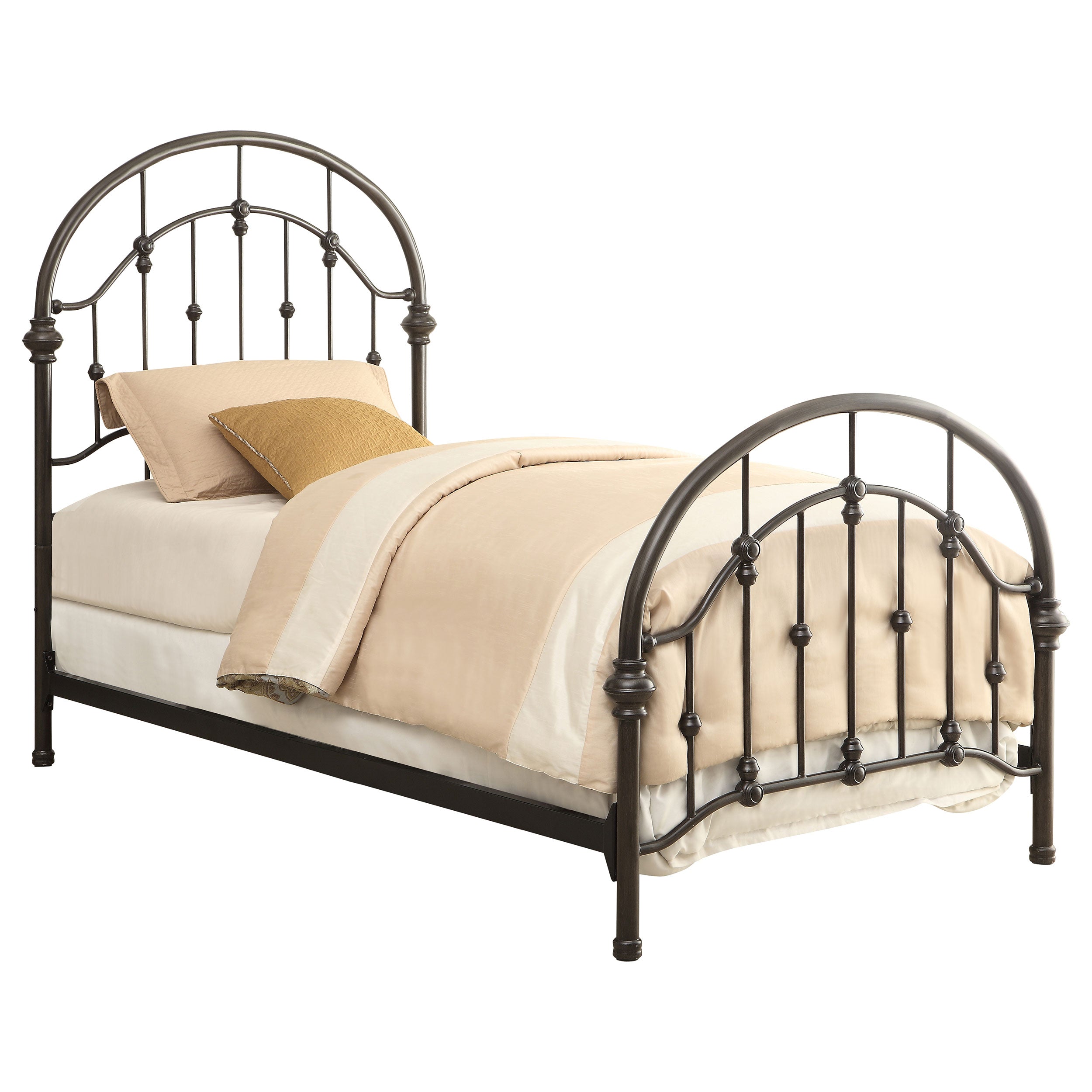 Rowan Metal  Open Frame Bed Dark Bronze