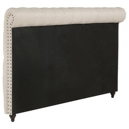 Devon 57-inch Upholstered California King Headboard Beige