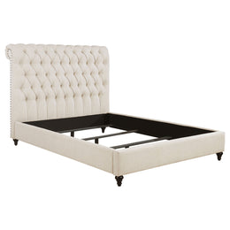Devon  California King Bedroom Set Beige and Oak