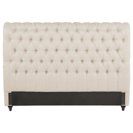 Devon 57-inch Upholstered California King Headboard Beige