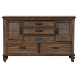 Devon  California King Bedroom Set Beige and Oak