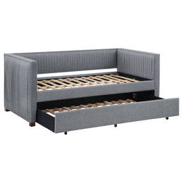 Brodie Upholstered  Daybed with Trundle Grey